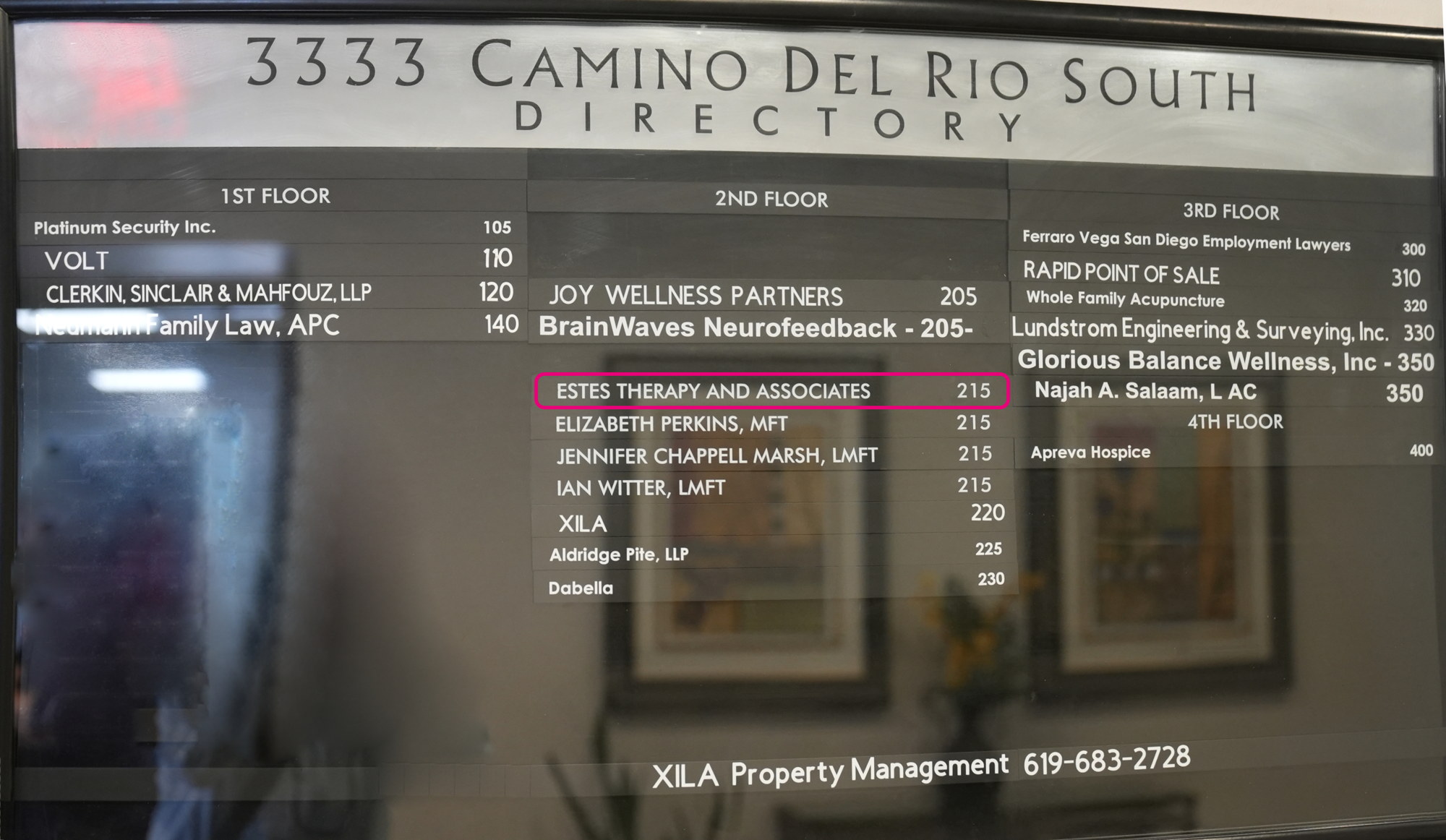 Affirming Therapy Center Directory Affirming Therapy Center Directory. We are located on the second floor in suite 215.