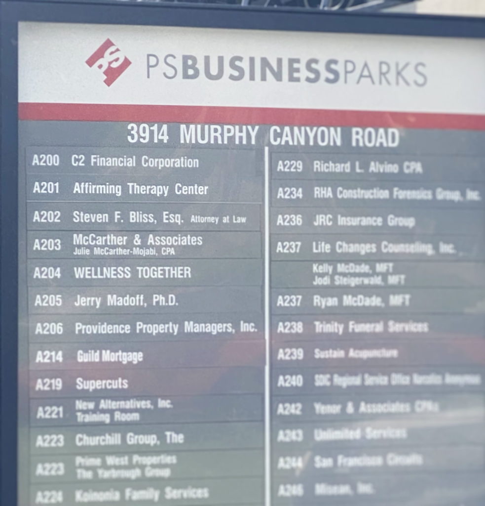 PS Business Parks Directory